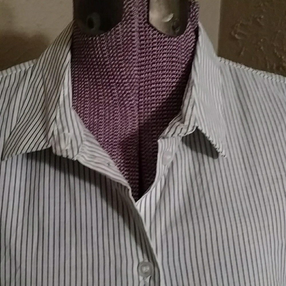 Cute white and gray striped dress - Picture 5 of 5